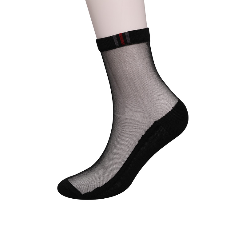 แฟชั่นสบายๆฤดูใบไม้ผลิและฤดูร้อนผ้าฝ้ายด้านล่างถุงน่องผู้ชาย Luokou แนวตั้งลายดอกไม้ Cool Non-SLIP Soles ผู้ชายถุงน่อง WSD2711