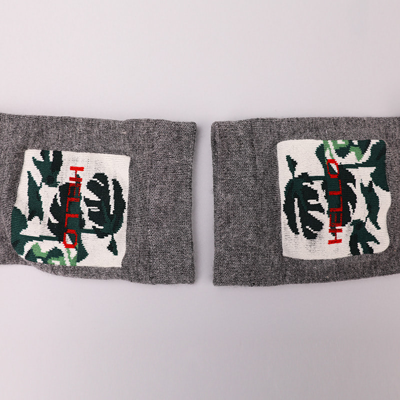 นุ่มปั่นผ้าไหมไนลอนห่อSpandexเทียม 3Dพิมพ์Jacquard Hand-Stitchedฤดูใบไม้ร่วงและฤดูหนาวถุงเท้าผู้ชายWSD2850